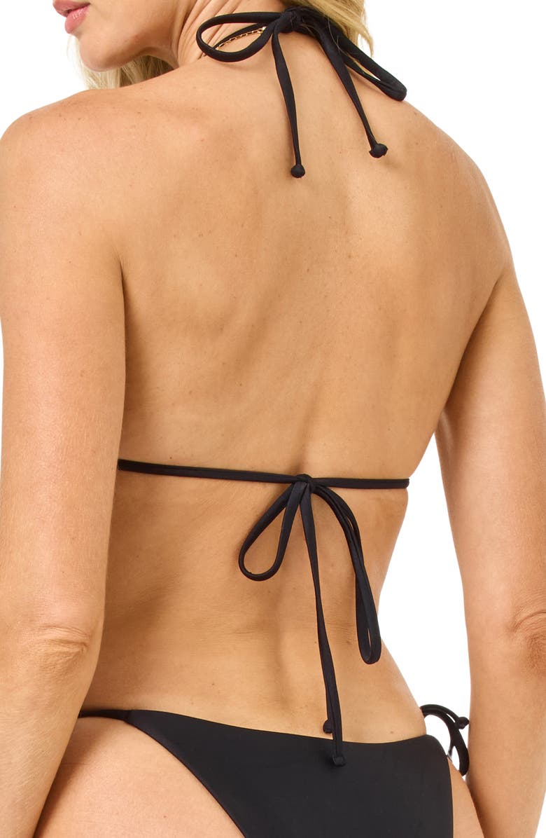 LSPACE Sofia Rose Appliqué Triangle Bikini Top, Alternate, color,