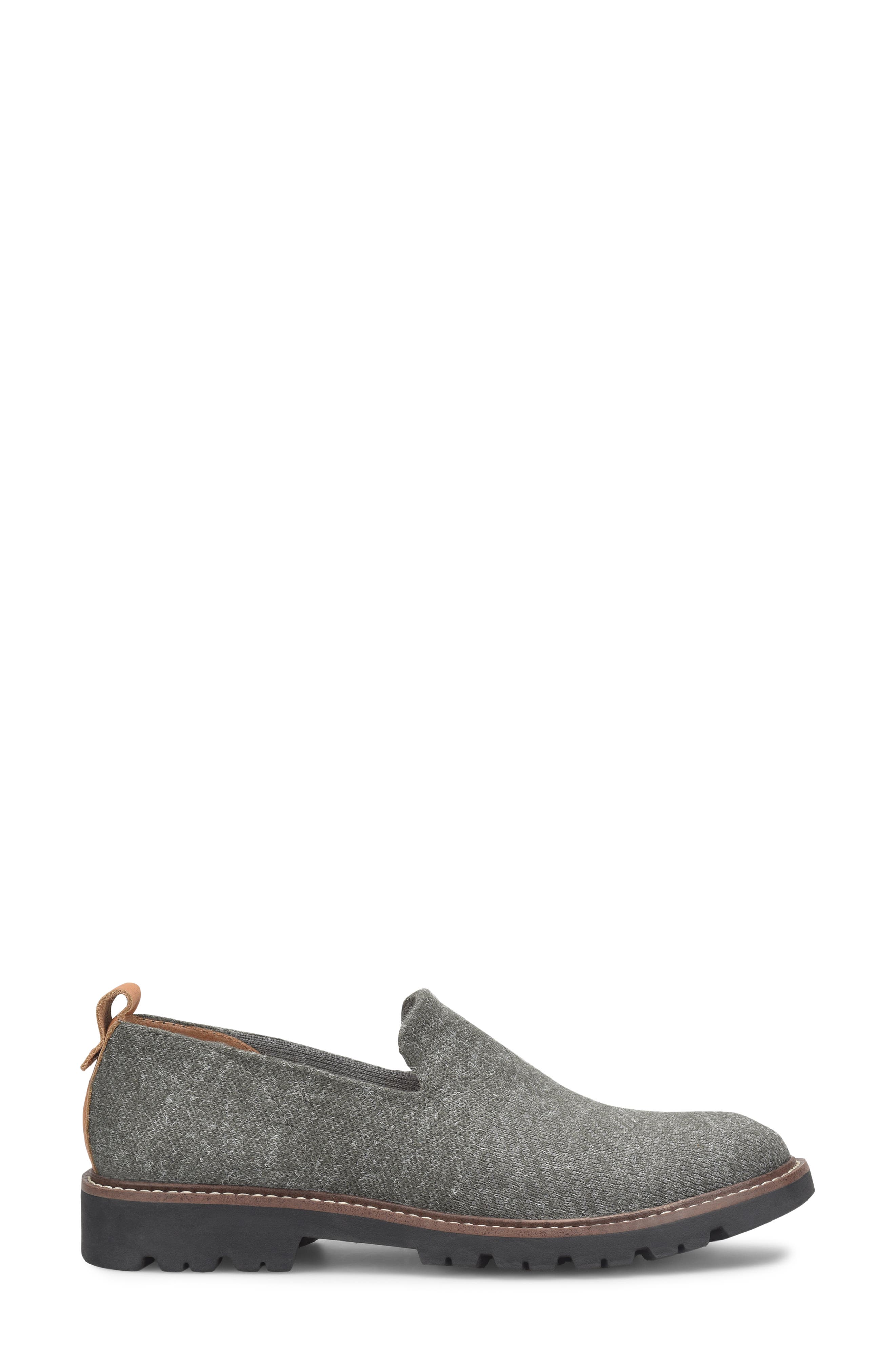 Lexya Lug Sole Loafer, Alternate, color, HEATHERED DARK GREY