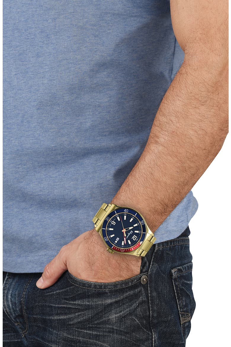 1898 Sport Chronograph Bracelet Watch, 43mm, Alternate, color, GOLD