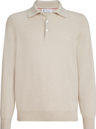 Brunello Cucinelli Cashmere knit polo shirt