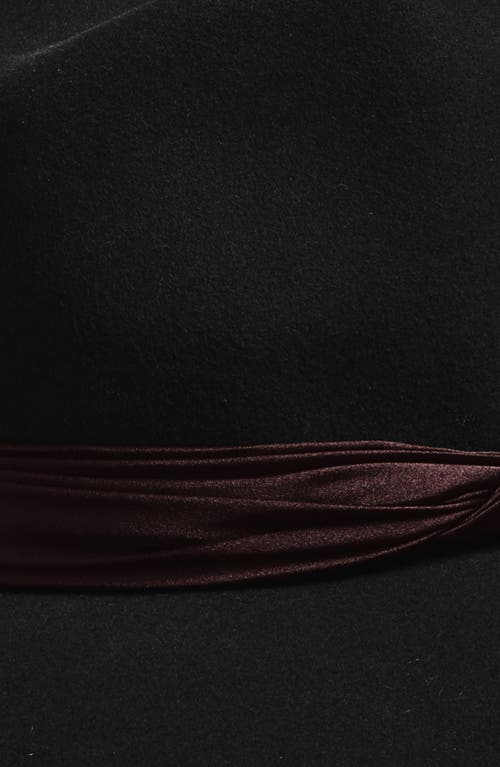Rag & Bone Clara Wool Felt Fedora In Black
