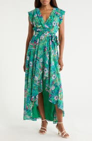 Eliza J Obi High-Low Maxi Dress