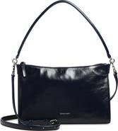 Veronica Beard Small Crinkled Leather Shoulder Bag