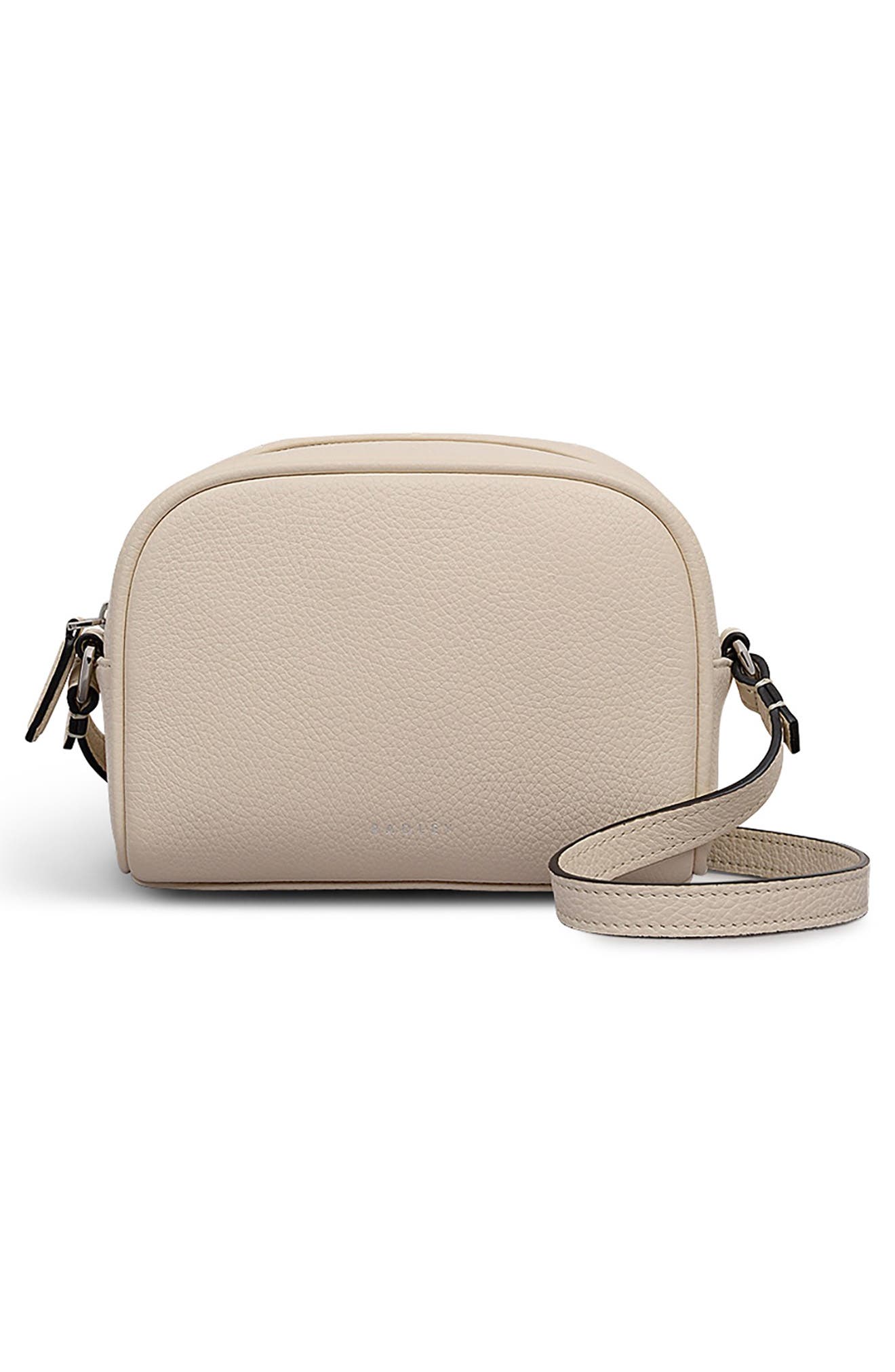 The Daily Small Leather Zip Around Crossbody Bag, Alternate, color, SALT