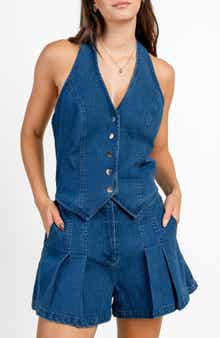 Beivy Stretch Denim Romper