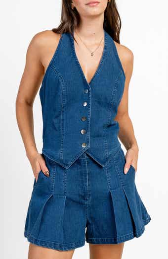 Beivy Stretch Denim Romper
