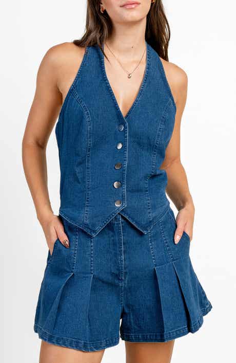 Beivy Stretch Denim Romper
