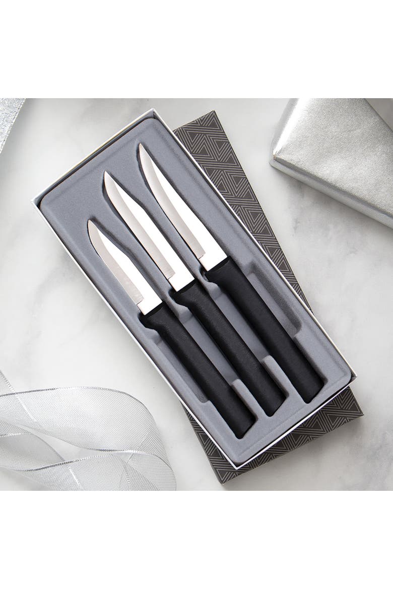 3 Piece Paring Knives Galore Set, Alternate, color, Black