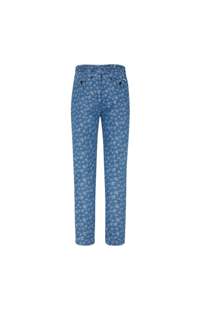 Vilebrequin Men's Micro Turtle Jacquard Denim Joggers, Alternate, color,