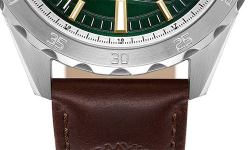 Timberland Day Pond Leather Strap Watch, 45mm In Brown
