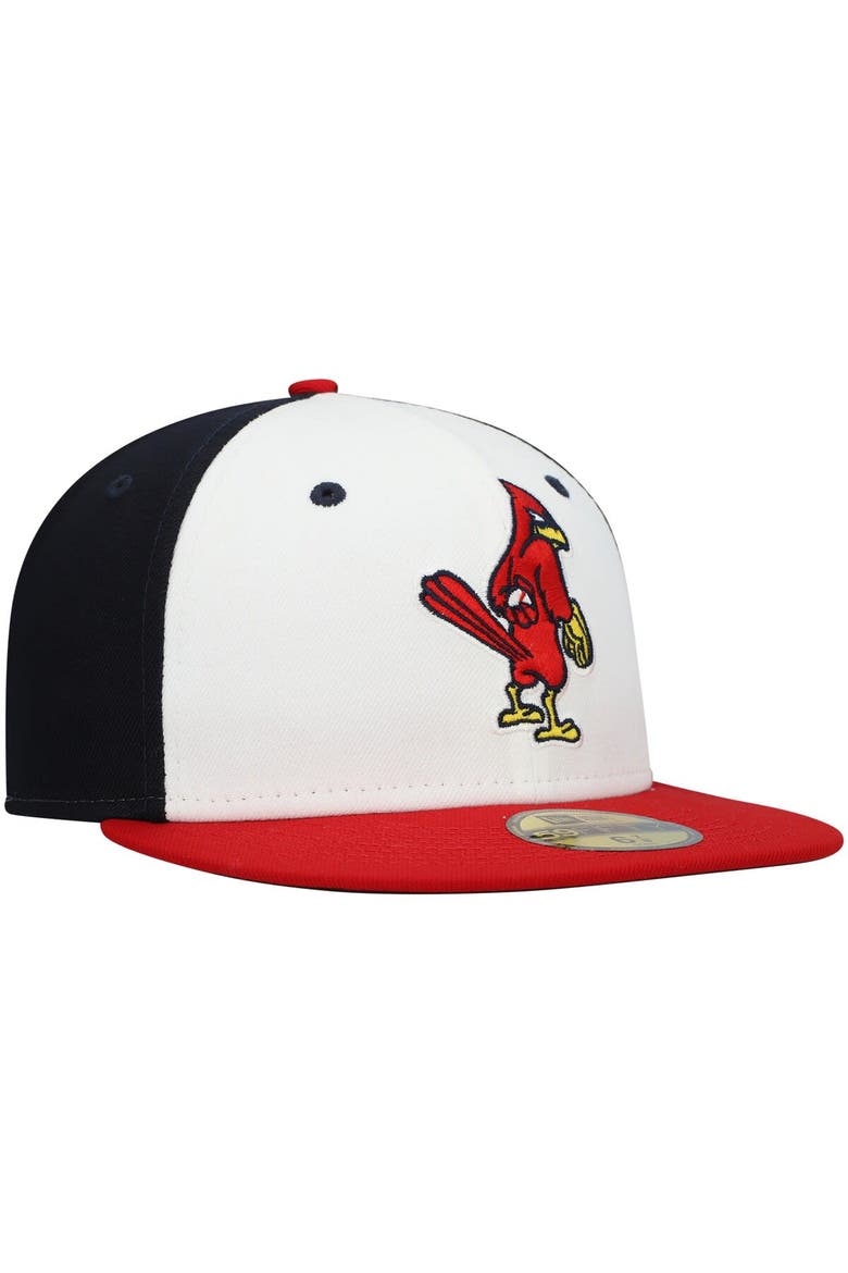 Men's New Era White Memphis Redbirds Authentic Collection Team Alternate 59FIFTY Fitted Hat, Alternate, color, White