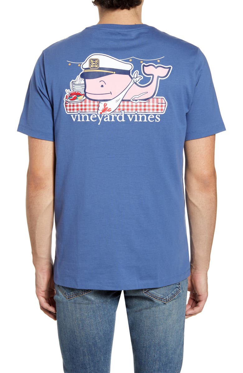 vineyard vines Lobster Bake Whale Pocket T-Shirt, Alternate, color,