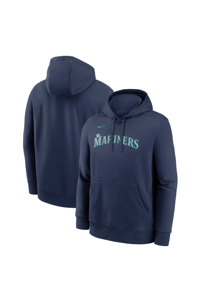 Men's Nike Navy Seattle Mariners Dri-FIT Club Hoodie, Main, color, Navy