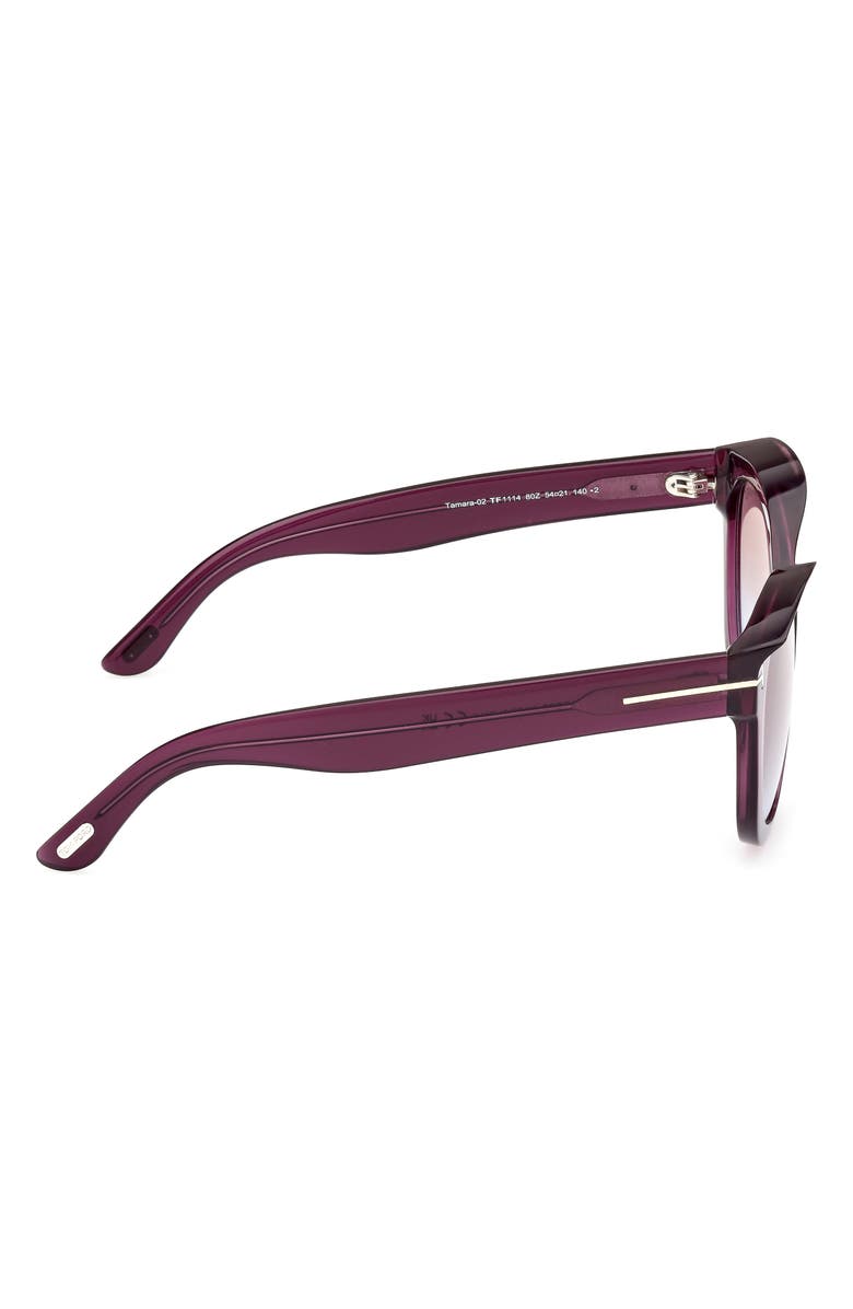 TOM FORD 54mm Cat Eye Sunglasses, Alternate, color, Lilac/ Gradient Violet