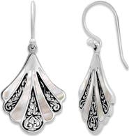 SAMUEL B. Mother-Of-Pearl Fan Drop Earrings
