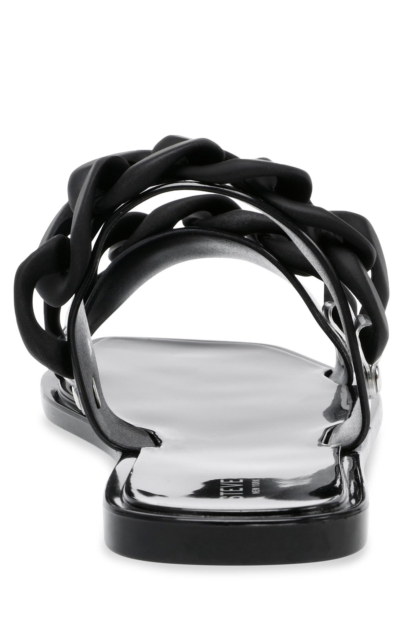 Steven New York Trena Chain Trim Slide Sandal, Alternate, color, 