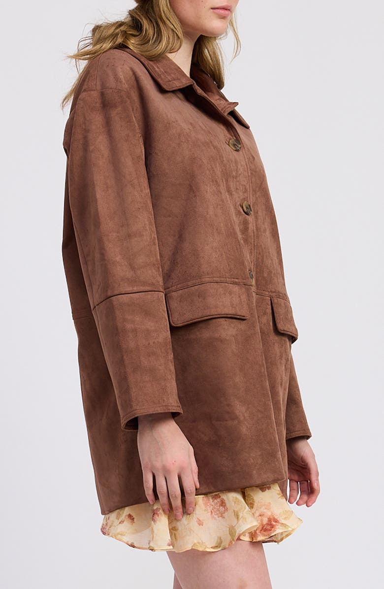 JACQUIE THE LABEL Cordelia Oversize Jacket, Alternate, color, Mocha