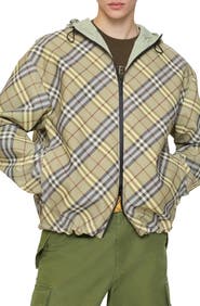 Burberry Reversible Check Hooded Jacket