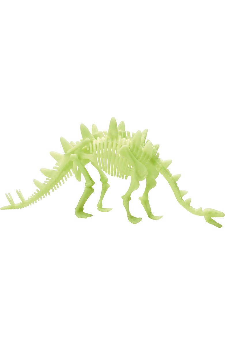 Legler USA The Original Glow Stars Glowinthedark Dinos Stegosaurus Skeleton Puzzle, Alternate, color, 