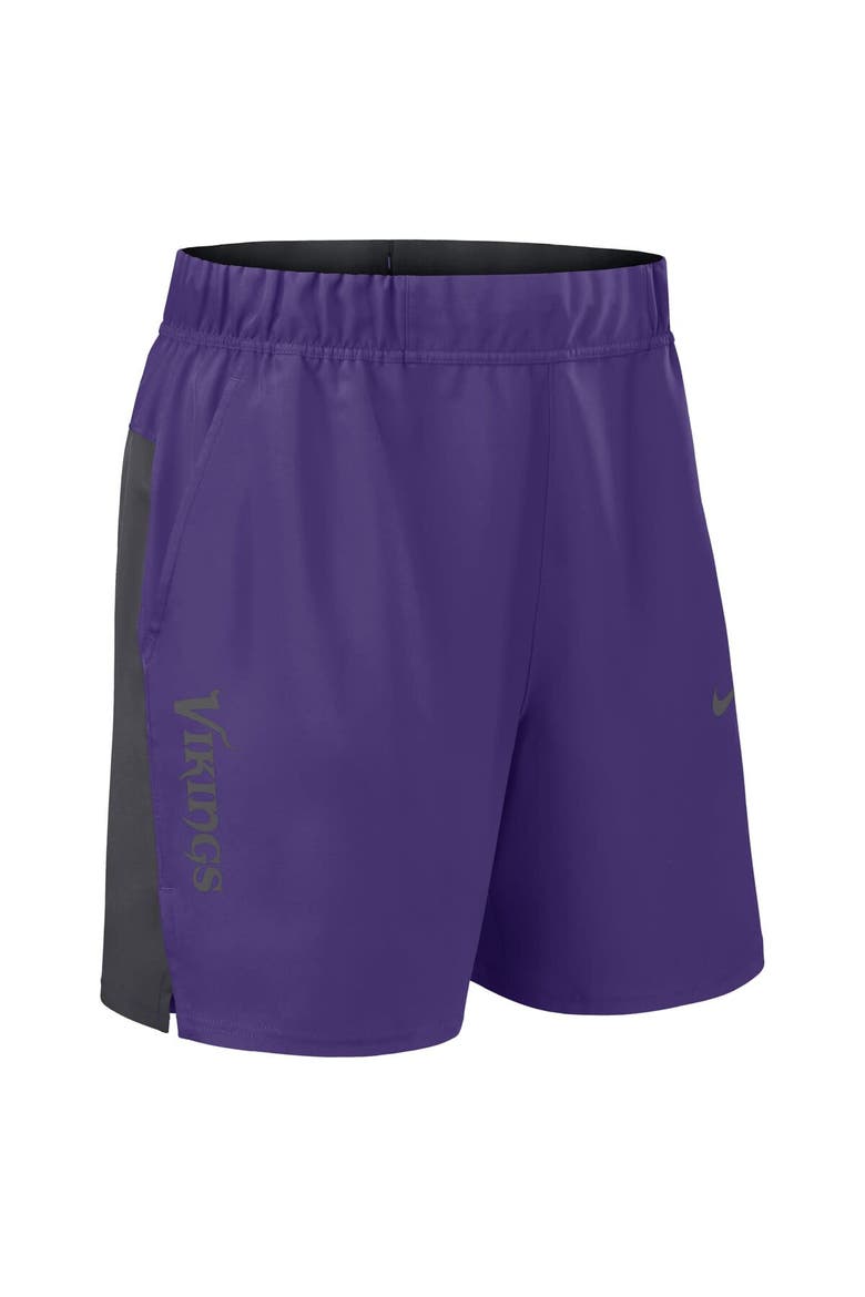 Men's Nike Purple Minnesota Vikings Woven Victory Performance Shorts, Alternate, color, Purple