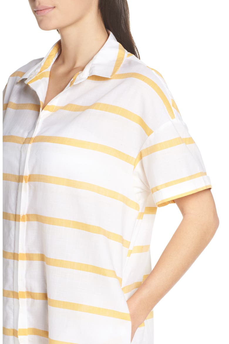 Cover-Up Shirt Dress, Alternate, color, AMBER