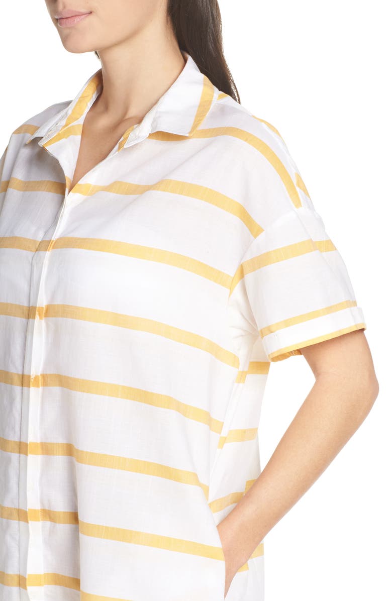 Red Carter Cover-Up Shirt Dress, Alternate, color, 