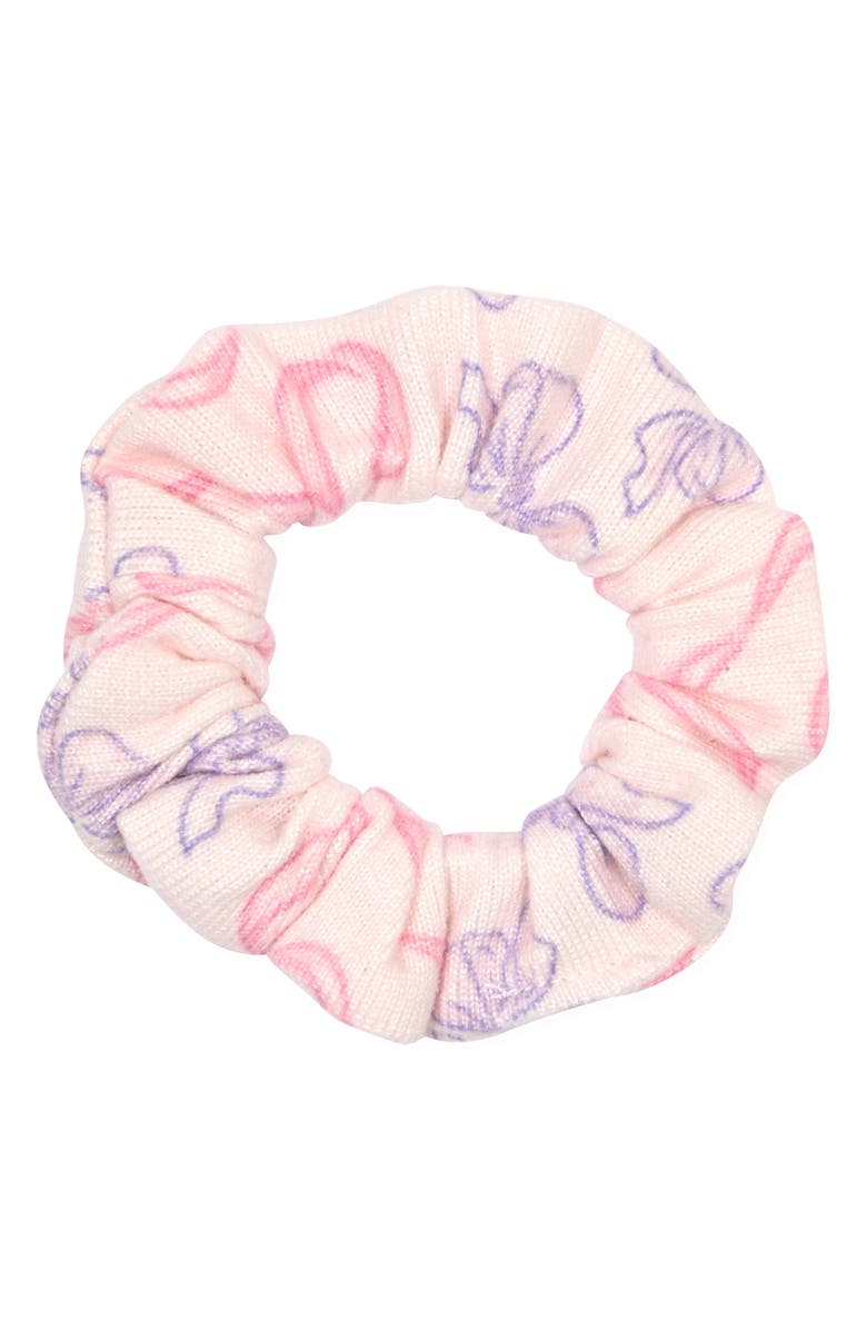 SLEEP ON IT Kids' Fitted Two-Piece Long Pajamas & Scrunchie Set, Alternate, color, Pink