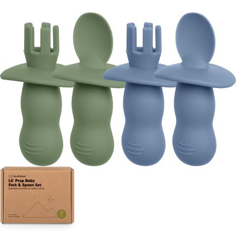 2-Sets Prep Baby Spoons & Forks Set