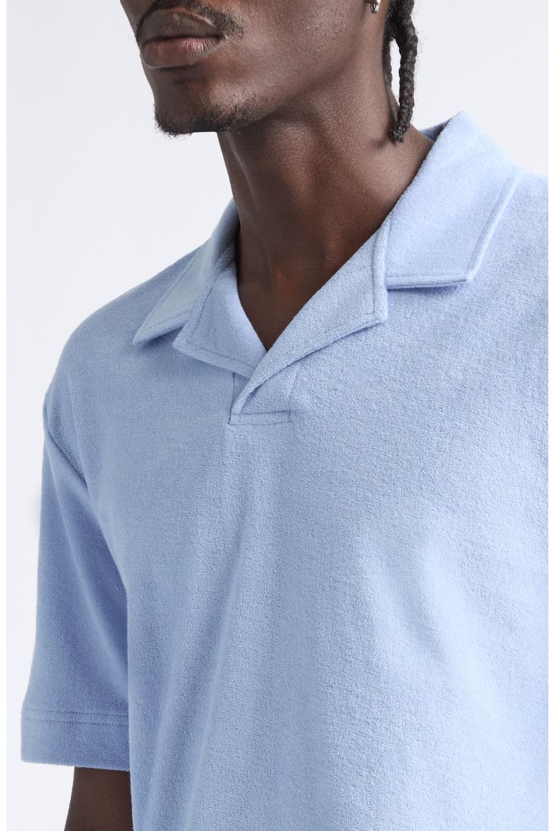 Cotton Terry Cloth Polo, Alternate, color, SKY