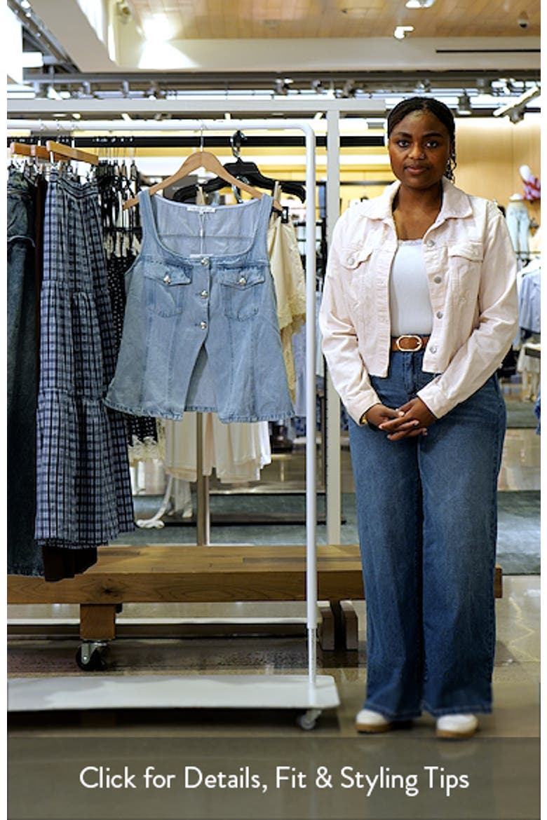 Fitted Denim Cutaway Vest video