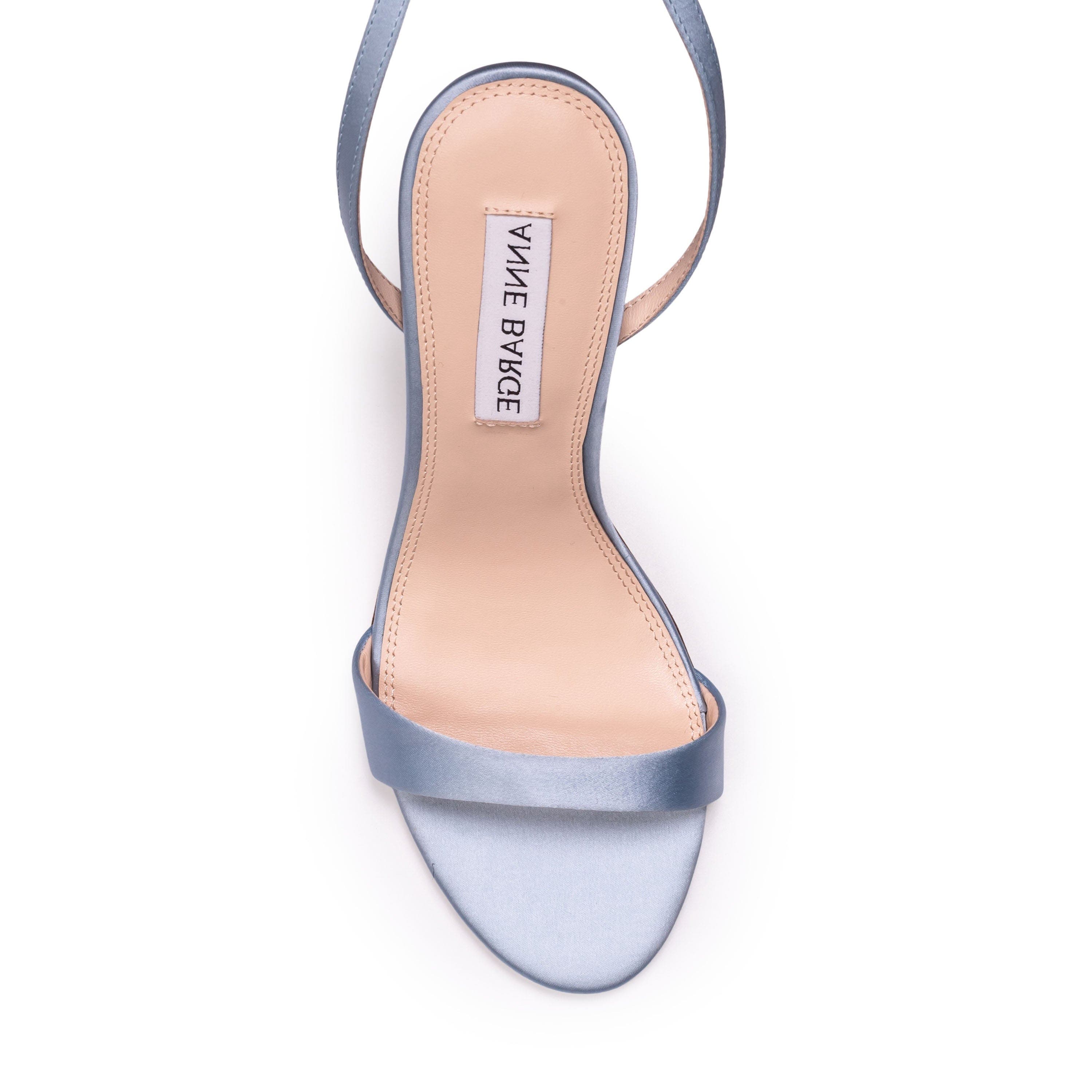 Muse Sandal, Alternate, color, Blue Satin