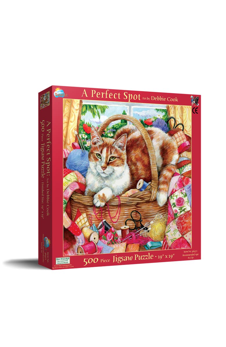 Sunsout A Perfect Spot 500 piece Jigsaw Puzzle for Adults, Main, color, Multicolor