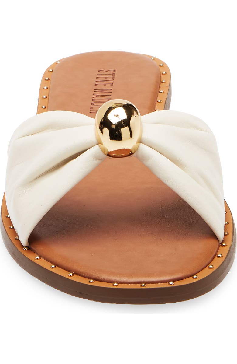 Steve Madden Dipsy Slide Sandal, Alternate, color, White Leather