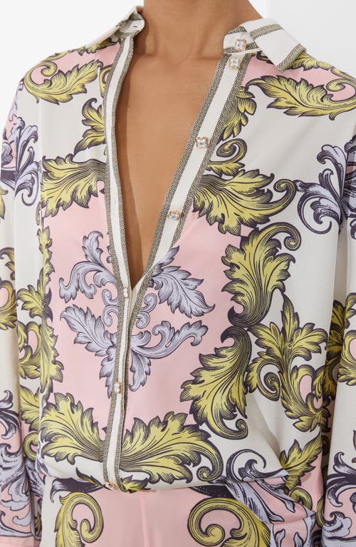 Alice And Olivia Lane Oversized Button Down In Day Dreamer