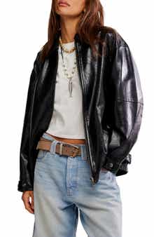 Free People Sloan Faux Leather Jacket
