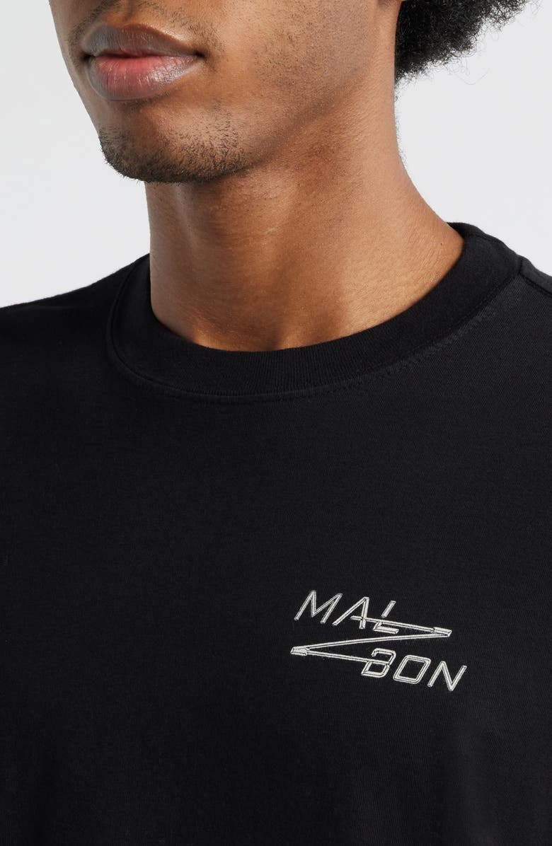 Malbon Golf Bermuda Sport Utility Graphic T-Shirt, Alternate, color, Black