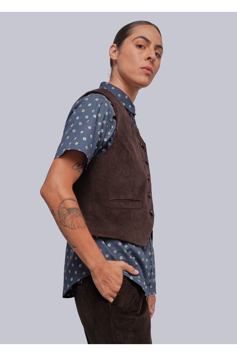 The Essential Corduroy Vest, Alternate, color, MOCHA
