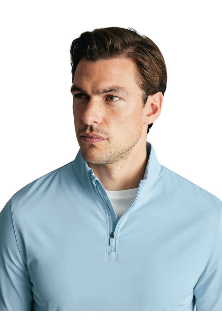 Performance Zip Neck, Alternate, color, Light Blue