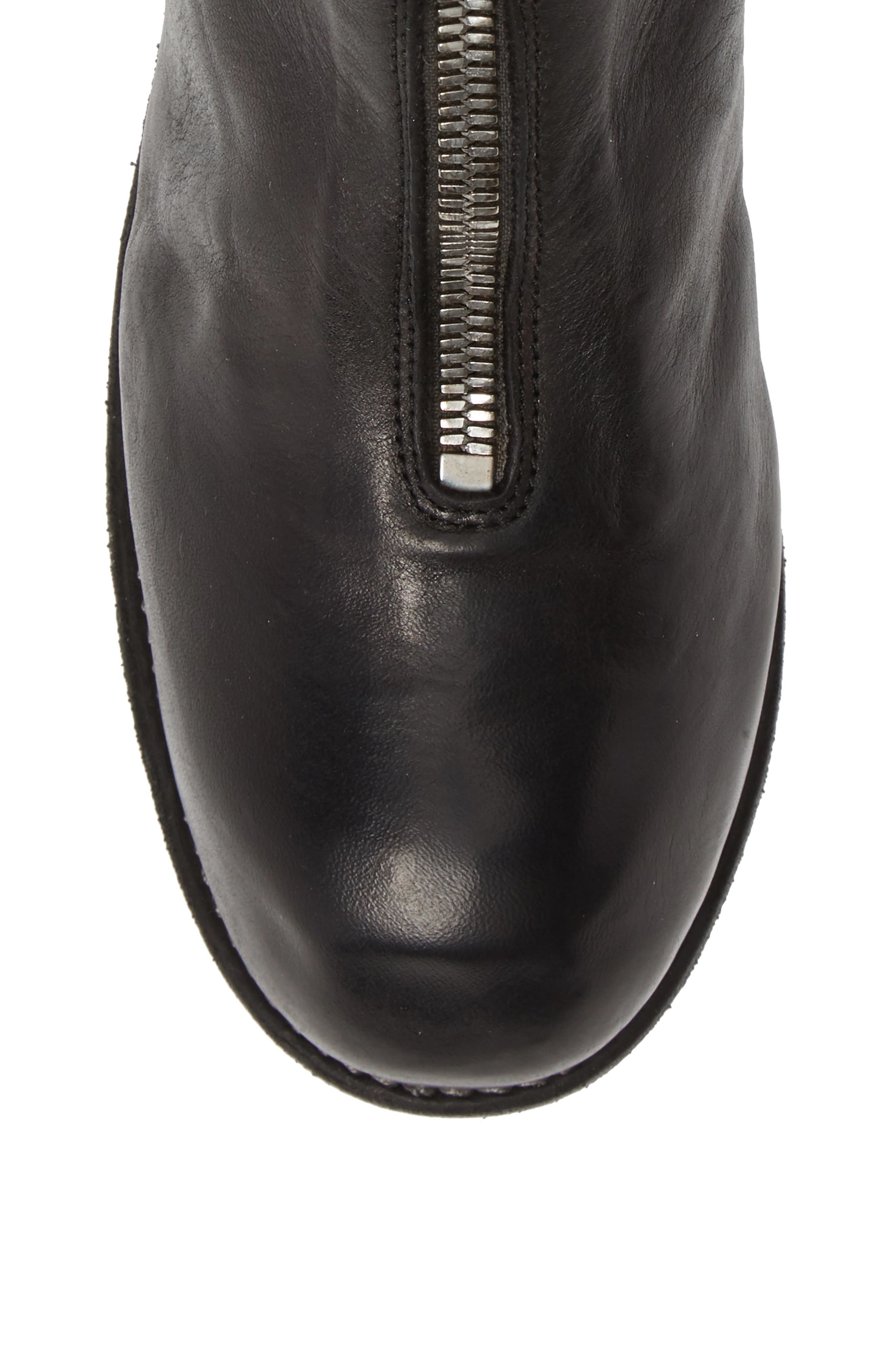 Front Zip Boot, Alternate, color, BLACK