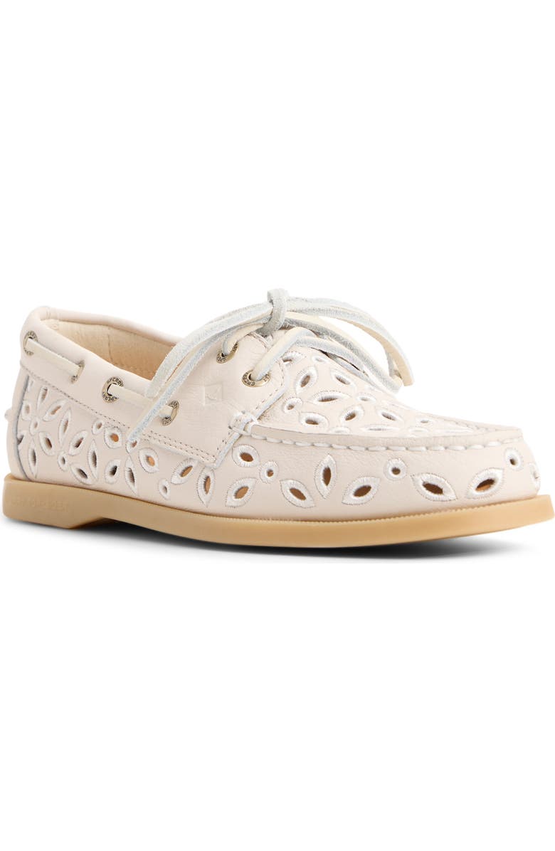 Sperry Authentic Original 2-Eye Embroidered Boat Shoe, Main, color,