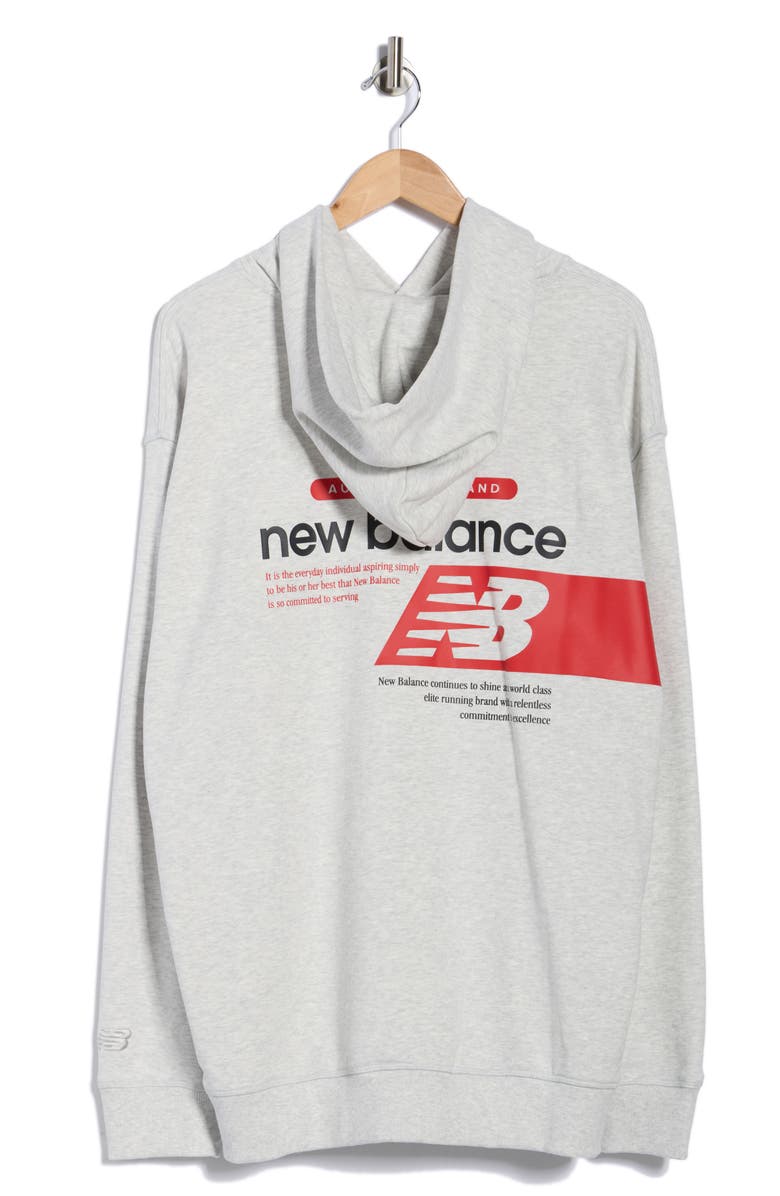 New Balance Athletics French Terry Player Hoodie, Main, color, Grey
