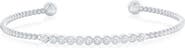 SIMONA Bezel Set Cubic Zirconia Beaded Bracelet