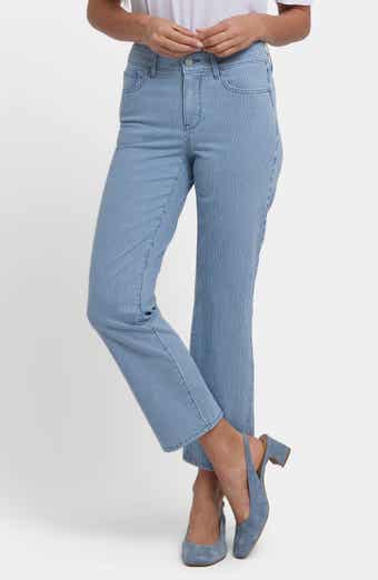 NYDJ Marilyn Stripe Ankle Straight Leg Jeans