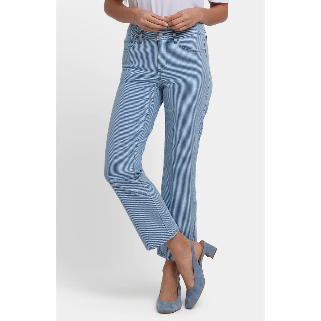 Nydj Marilyn Stripe Ankle Straight Leg Jeans