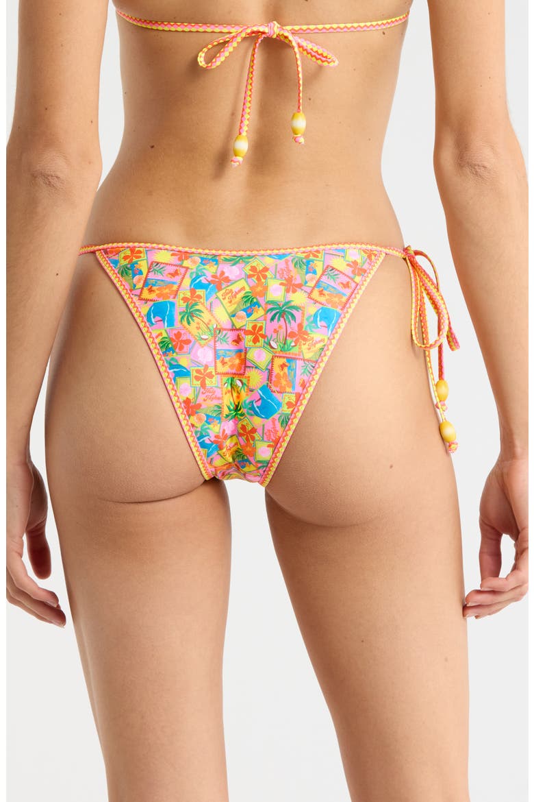 Dipped Side Tie Bikini Bottoms, Alternate, color, SUNSHINE SNAP