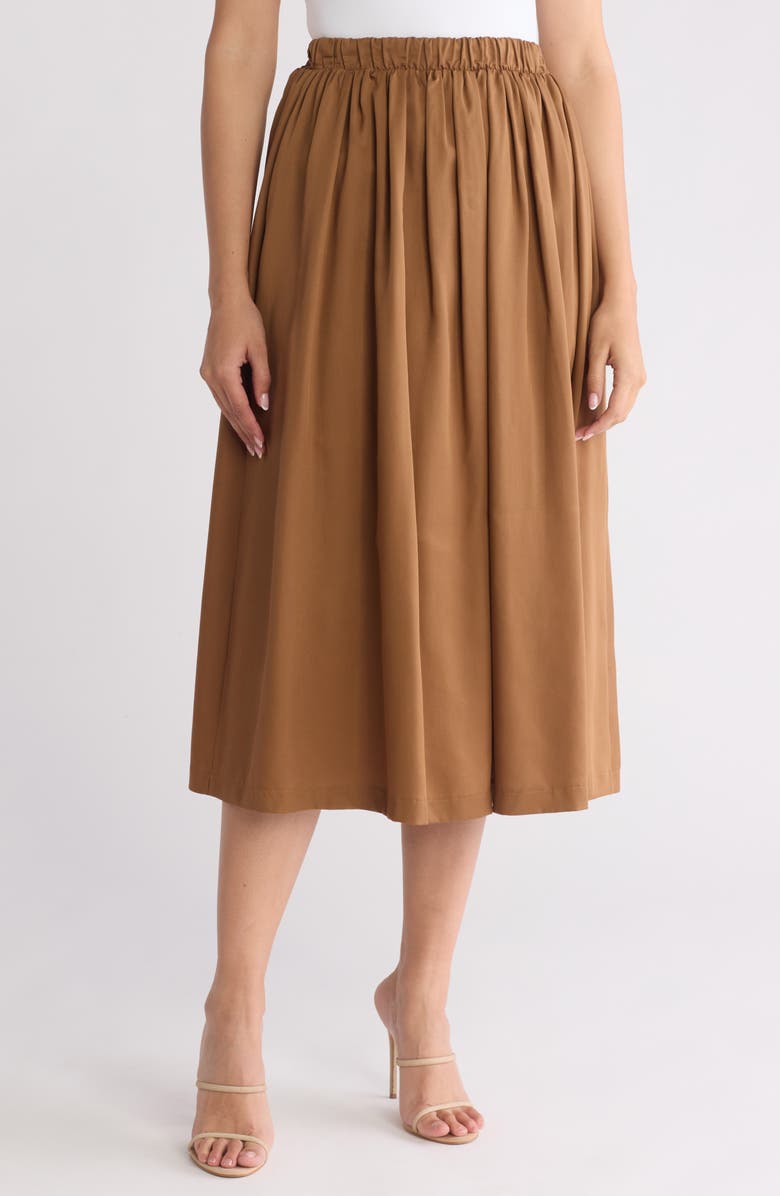 Renee C Flared A-Line Midi Skirt, Main, color, 
