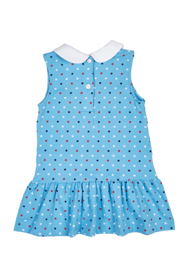 Printed Knit Dress With Flowers, Alternate, color, Blue/Multi
