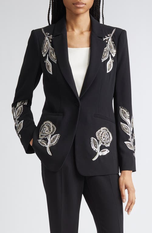 Cinq À Sept Cinq A Sept Karlie Metallic Paisley Blazer In Black