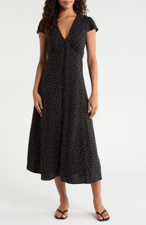 Avery Polka Dot Midi Dress