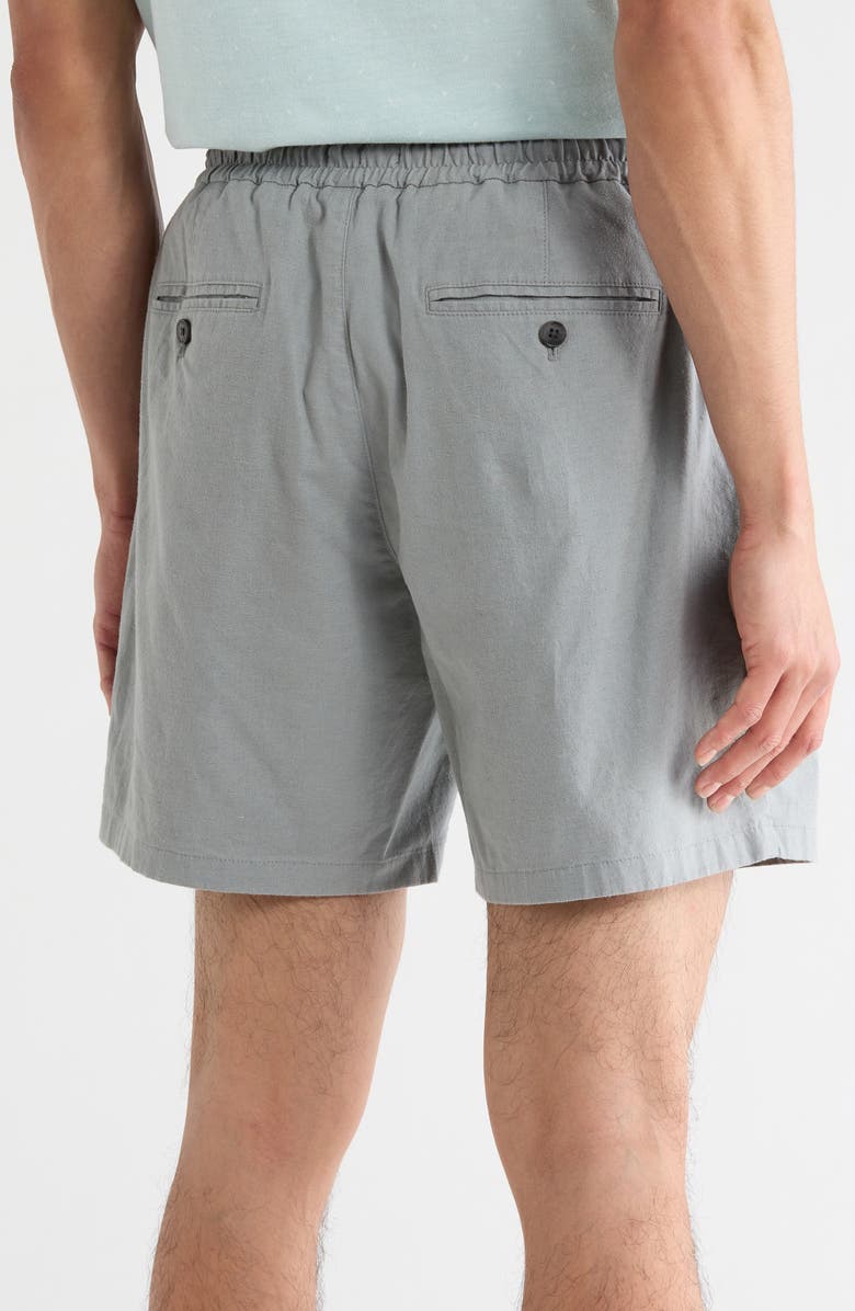 Nordstrom Cotton Blend Shorts, Alternate, color, Grey Monument